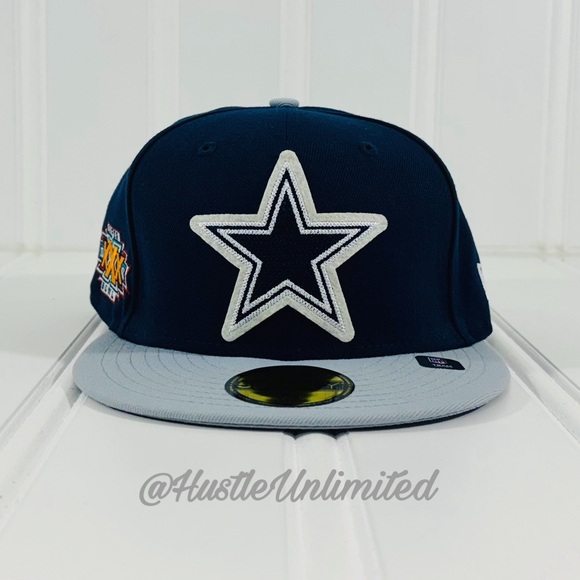 Dallas Cowboys New Era 59Fifty SuperBowl XXX Letterman Fitted Hat Cap Size 7 3/8 - Picture 2 of 7